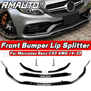 Real Carbon Fiber C63 Lip Front Bumper Splitter <b>Diffuser</b> Spoiler Body Kit <b>for</b> Mercedes Benz C63 AMG 2014-2023 <b>Car</b> Accessories - Product Image 5