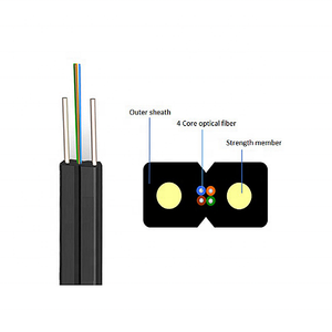 <span class=keywords><strong>Cable</strong></span> de fibra óptica FTTH para teléfono móvil, <span class=keywords><strong>Cable</strong></span> de caída de 1, 2 y <span class=keywords><strong>4</strong></span> núcleos para interior y <span class=keywords><strong>exterior</strong></span> - Product Image 6