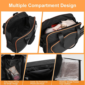 Sac de transport personnalisé pour raquettes de tennis et de pickleball pour femmes, grand format, avec support pour raquettes de squash et de balle, construction durable - Product Image 2