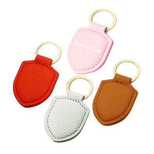 Bulk Aangepaste Epoxy Gedrukt Echt Pu Lederen Sleutelhanger Auto Sleutelhanger Gepersonaliseerde Sleutelhanger Luxe Blanks Custom Logo Sleutelhanger - Product Image 2