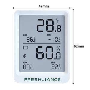 BlueTag TH20 Cadena de frío Almacenamiento Laboratorio Temperatura Humedad Medidor Ambiente fresco para grabadora Bluetooth Color azul - Product Image 1