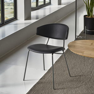 <span class=keywords><strong>Chaise</strong></span> de salle à manger <span class=keywords><strong>scandinave</strong></span> moderne avec dossier en fer <span class=keywords><strong>et</strong></span> cuir de luxe léger style <span class=keywords><strong>bois</strong></span> massif pour maison ou chambre design - Product Image 5