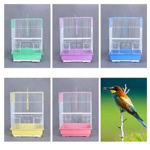 Fabrika toptan çok renkler lüks sürdürülebilir ve taşınabilir küçük boy demir tel kuş kafesi ile eğlence aksesuarları - Product Image 6