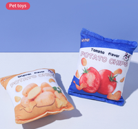 Jouet pour animaux de compagnie en gros, jouet sonore pour chien, jouet interactif résistant à la déchirure en forme de croustille de pomme de terre, pour l'auto-entretenement des animaux