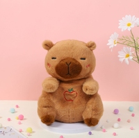 2025 vente chaude personnalisé Kawaii respiration Capybara ours Musical en peluche jouets compagnon lumière du sommeil poupées EN71 bébé cadeaux d'anniversaire