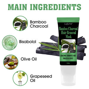 Masker Hitam Arang Bambu Penghilang Bulu Area Pribadi Tanpa Rasa Sakit untuk Penghilangan Bulu - Product Image 2
