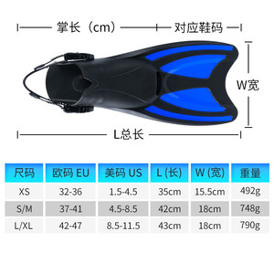 Aletas de Natación Ajustables Asy XS S M L XL para Adultos y Niños, para Snorkel y Buceo con Ayuda de Aceleración - Product Image 5