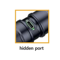Lampe torche LED rechargeable 3000 lumens 21700 Li-ion SFT-42R-WS65 en alliage d'aluminium, étanche IP68