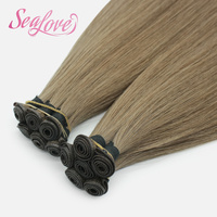 Extensions de cheveux humains Remy en gros 2026, 100g, double trame, cheveux bruts européens, trame fine invisible, toutes les couleurs disponibles