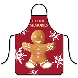 Tablier court personnalisable en sergé pour Noël, design simple, écologique/durable/polyester/coton, lavable, pour restaurant et bar - Product Image 5