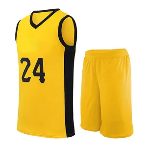 Concevez votre propre nom et numéro Logo uniforme de basket-ball uniforme de basket-ball de couleur unie uniformes sublimés