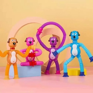 Juguete de Plástico Novedoso para Aliviar el Estrés, Figura de León y Jirafa, Tubo Telescópico Extensible, Educativo y Antiestrés - Product Image 2