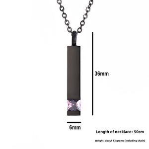 Kalung Liontin Kotak Terbuka dari Baja Anti Karat Poles Berkilau Seri Mlluki Urn, Penawaran Grosir Perhiasan Laris untuk Menyimpan Abu Jenazah - Product Image 3