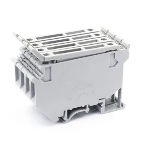 UK 5-HESILED grigio/nero 0.2-4mm 800V/6.3A supporto fusibile multicolore con Led elettrico Din Rail connettore per morsettiere