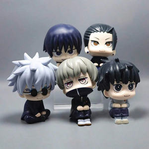 Figura de Anime Jujutsu Kaisen al por Mayor, Versión Q, Sentada, Gojo, Yuji, <span class=keywords><strong>Sukuna</strong></span>, Geto, Nanami, Megumi, Modelo para Decoración de Coche - Product Image 1