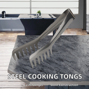<span class=keywords><strong>Pince</strong></span> <span class=keywords><strong>à</strong></span> pâtes et <span class=keywords><strong>à</strong></span> pain en acier inoxydable écologique et portable – Accessoires de cuisine durables pour la maison - Product Image 4