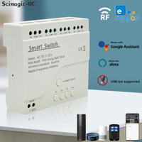 Module de relais sans fil intelligent WiFi 4 canaux G0203 7-32V 4CH avec récepteur RF compatible avec l'application EWeLink