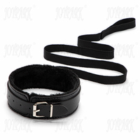 Kit de Bondage en Cuir Artificiel et Peluche JoyPark, Jouets SM pour Adultes, Jeu de Rôle BDSM pour Couples