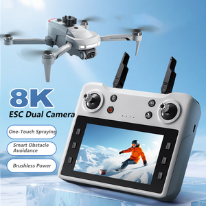 Nuovo Drone FPV WiFi E8 <span class=keywords><strong>Pro</strong></span> con Telecamera 4K HD, Mantenimento dell'Altitudine, Design Pieghevole, 2KM, 6 Canali, RC per Principianti, Motore Brushless - Product Image 2