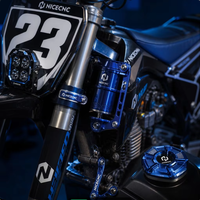 Support de réservoir d'amortisseur, bouchon de réservoir d'essence, béquille latérale, support de béquille latérale, support de phare pour moto CNC sur mesure, avec dessin OEM requis