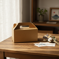 Boîte en papier kraft avec design, boîte en carton ondulé personnalisée de luxe, emballage en carton