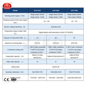 Rotovap 50L Eléctrico, Evaporador Rotatorio de Destilación al Vacío, Componente de Motor Central para Laboratorio, Roto Vape con Doble Condensador - Product Image 6