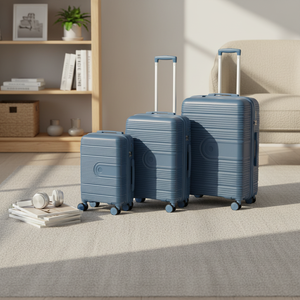 Nouvel ensemble de 3 valises en PP, bagages d'affaires silencieux avec roues universelles et serrure à combinaison, valise trolley en PP pour bagage à main - Product Image 1