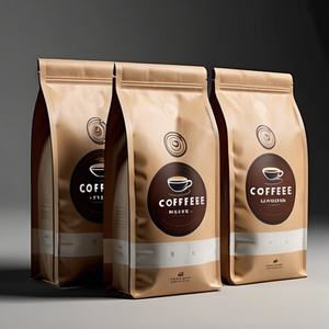 ถุงซิปล็อคก้นเหลี่ยมพิมพ์โลโก้ตามสั่ง ขนาด 250 กรัม 500 กรัม 1 กิโลกรัม สำหรับบรรจุภัณฑ์กาแฟ หมากฝรั่ง ป้องกันกลิ่น พร้อมวาล์ว - Product Image 4