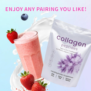 Poudre de collagène super concentrée en gros pour usines, supplément d'acide hyaluronique et de vitamine C pour la beauté de la peau et l'anti-âge - Product Image 2