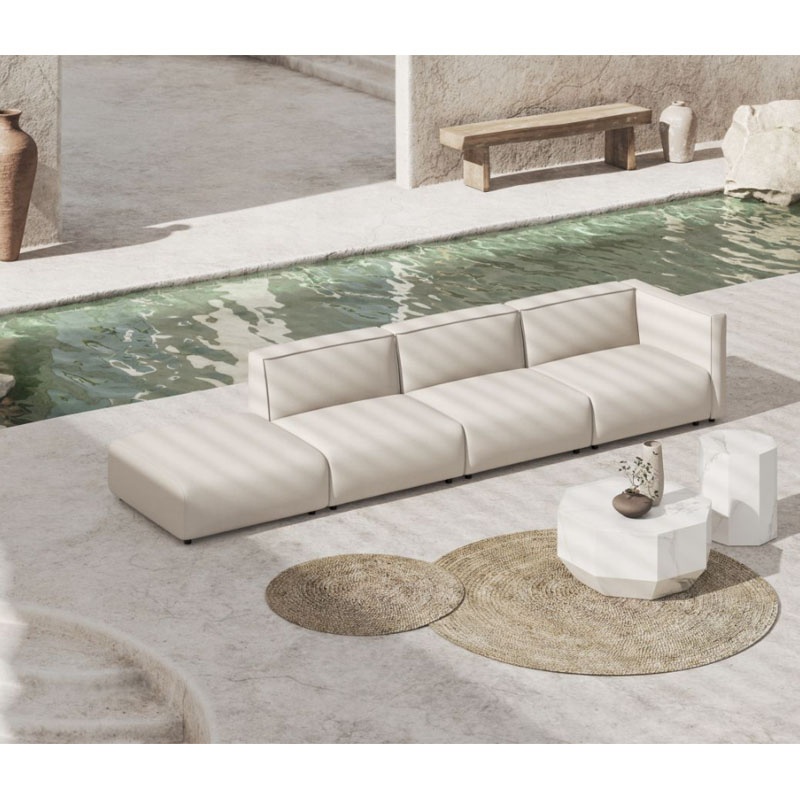 Patio hotel new arrival garden furniture comfortable outdoor modular sectional sofa