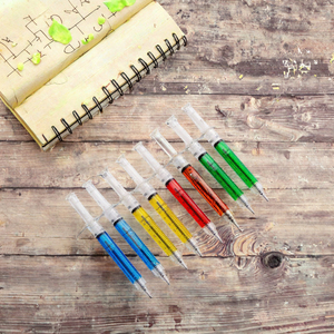 Atacado Logotipo Personalizado Hospital Presentes Plastic Medical Seringa Canetas Esferográficas com Líquido para Médicos e Enfermeiros - Product Image 2