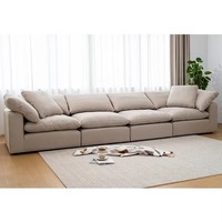 Canapé sectionnel en forme de L, nouveau style moderne, carré doux et confortable pour appartement ou villa