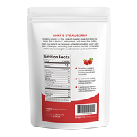 Extrait d'herbe de poudre de fruit de fraise naturelle de qualité supérieure avec polyphénols actifs et rehausseur de saveur et colorant à la vitamine C