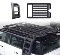 Porte-bagages de toit en alliage d'aluminium sans perçage pour Jeep Wrangler JK JL, plateforme robuste modulaire 4x4 tout-terrain pour le transport de marchandises et de bagages