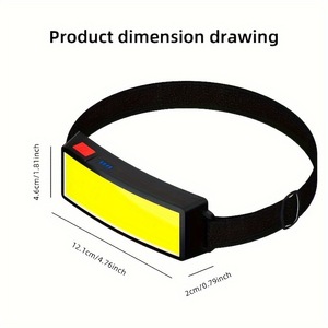 Linterna frontal BaiFeng Cob de 2000 mAh recargable con brillo ajustable para trabajo al aire libre y pesca - Product Image 2