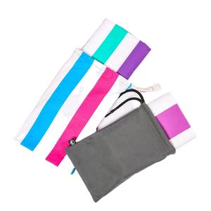 Sublimation publicitaire imprimée personnalisée Serviette de plage en polyester léger anti-sable avec logo promotionnel pour sport - Product Image 3