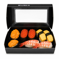 Boîte à sushi à emporter de luxe sur mesure, pliable, emballage de bento premium pour sushi