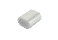 Manchons à sertir ovales en cuivre, connecteur de tube de fil en plastique avec manchon de fermeture en aluminium de 1,3 mm à 2,5 mm pour accessoires de pêche