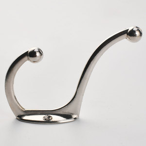 Retro Zinc Alloy Clothes Hook Wall Mounted Antique Bronze Black <b>Silver</b> White Gold Door Back Cabinet Storage Hook - Product Image 4