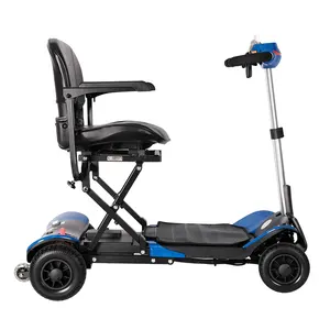 Outdoor Automatic Folding Mobility Scooter Power Lightweight 4 Wheel Mobility Scooter For Elderly