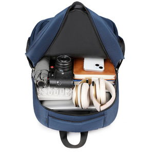 Men's Backpack Lightweight <b>Computer</b> <b>Bag</b> Business Travel College Student Shoulder Straps Solid Color S6355 - Product Image 4