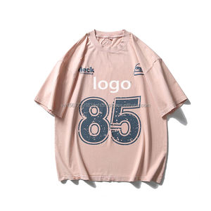 Camiseta de Verano 2026, Nueva, Transpirable, 100% Algodón, Estilo Vintage, Lavada, Estampada, Manga Corta, Hip Hop, Holgada, para Parejas - Product Image 3