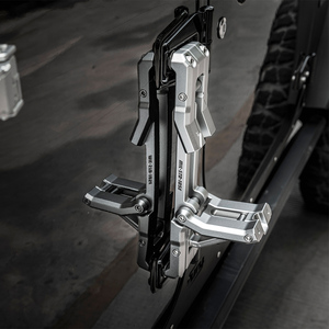 Accesorios Fury 2020 2021 <span class=keywords><strong>2022</strong></span> 4x4 Todoterreno Escalera Lateral de Aluminio Negra para Jeep Gladiator JT - Product Image 4