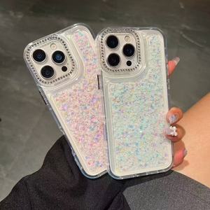 Sáng sang trọng long lanh điện thoại bìa cho Samsung S25 A56 S24 siêu S16 Bling điện thoại trường hợp Para celulares ánh sáng lên trong bóng tối - Product Image 5