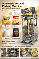 Machine d'emballage automatique de sachets alimentaires 10g 100g 1kg pour pochettes de haricots, riz, épices, café en poudre, machine d'emballage en stick