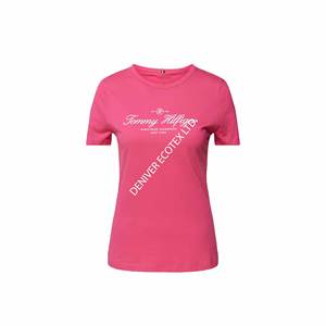 Camiseta de algodón de alta calidad para mujer, logotipo personalizado impreso, venta al por mayor, precio barato, talla grande, estilo informal, seda hecha en Bangladesh - Product Image 1