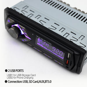 최신 프라이빗 모델 2USB BT AUX 12V 24V OEM 오토라디오 1DIN MP3 카 라디오 카 오디오 시스템 - Product Image 2