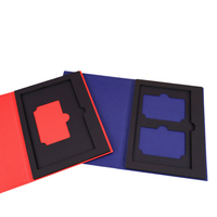 Boîte de carte de visite NFC personnalisée avec logo rectangulaire en relief, emballage de carte de crédit VIP, boîte cadeau pour carte de crédit NFC