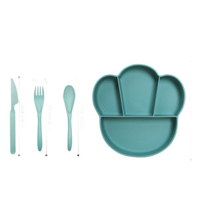 Eco Friendly Wheat Straw Dinnerware <b>Set</b> for Kids BPA Free Food Grade Unbreakable Baby Divided Plates <b>Set</b> <b>Microwave</b> Safe - Product Image 6