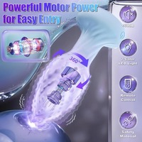 Kabelloser Analplug Vibrator für Männer 360-Grad-Rotation Po-Massagegerät Fernbedienung LED Prostata-Stimulator Erwachsenen-Lustspielzeug
